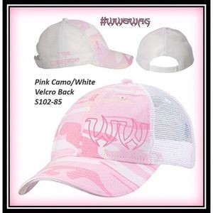 Trucker Sandwich Bill Hat Velcroback-PinkWhiteCamo